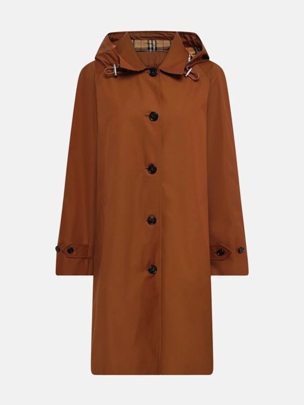 Sale ends 5/1 Burberry Women’s Hooded Single-Breasted Coat with hood New US4 - Picture 2 of 13